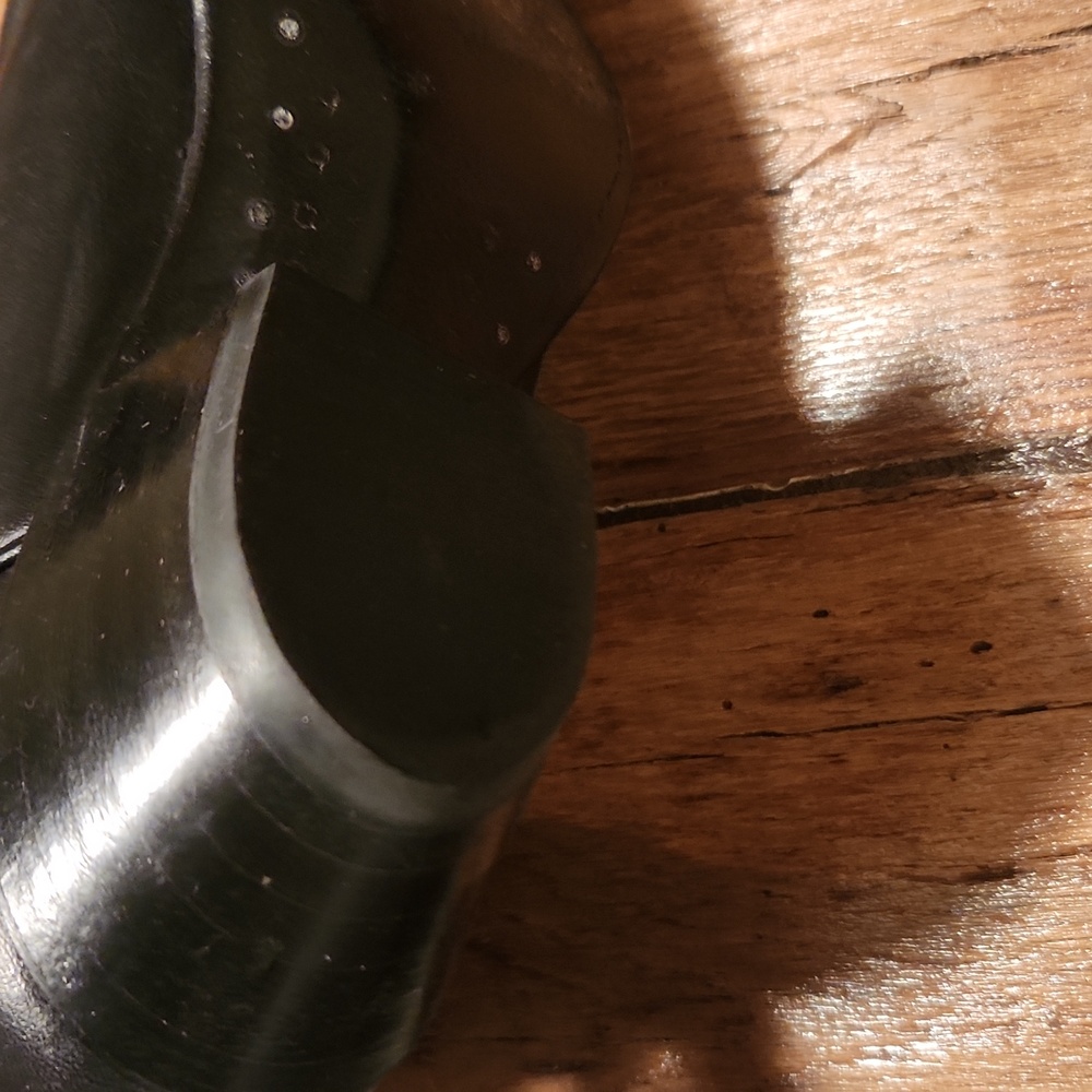 Tony Lama Black Heeled Boots - Picture 9 of 12